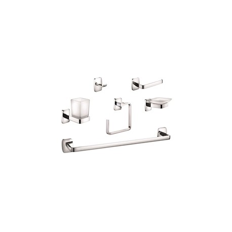 JUEGO DE ACCESORIOS LONDRES PARA BAÑO DE ZINC 6 PIEZAS