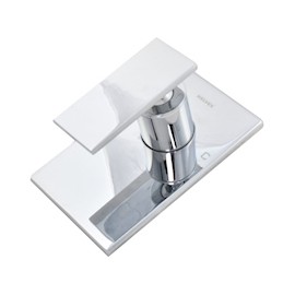 MEZCLADORA MONOMANDO MÁXIMA 18 x 11.5 CM PLATA HELVEX