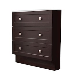 MUEBLE PARA BAÑO DAKOTA NEGRO CON LAVABO 87.3 X 77.4 X 47.6 CM DE PISO
