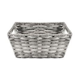 GAVETA TEJIDA 14 X 30 X 20 CM GRIS HOME & HOME