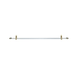 CORTINERO AJUSTABLE TIPO CAFE 1/2 PULGADA DE 2.18 A 3.81 M BLANCO