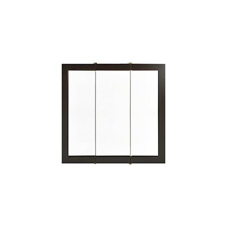 BOTIQUÍN CON ESPEJO PARA BAÑO 61 X 14 CM CAFÉ