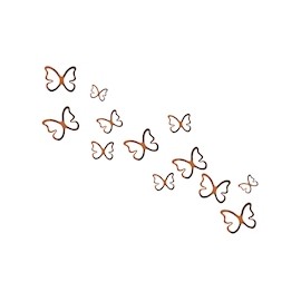 MARIPOSAS 3D CHOCOLATE 12 PIEZAS BETTER PLACE