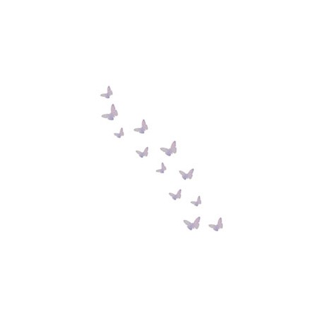 FIGURAS DECORATIVAS MARIPOSAS 3D MULTICOLOR 12 PIEZAS