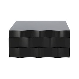 ESPEJO JOYERO DE MDF 12 X 24 X 16.5 CM NEGRO