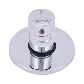 MEZCLADORA MONOMANDO DE REGADERA O TINA PARA EMPOTRAR 6 PULGADAS CROMO RUGO