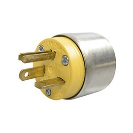 CLAVIJA REDONDA 250 VOLTS GRIS LEVITON