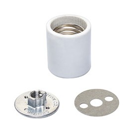 PORTALÁMPARA DE PORCELANA BLANCO LEVITON