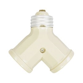 PORTALÁMPARA SENCILLO A DOBLE MARFIL LEVITON