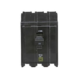 INTERRUPTOR TERMOMAGNÉTICO DE 3 POLOS ENCHUFABLE 30 AMPERES SQUARE D