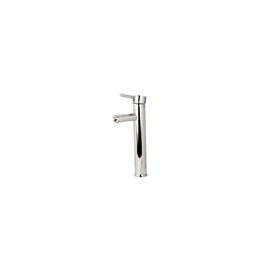 MEZCLADORA MONOMANDO ALTA PARA LAVABO DE OVALÍN 12 PULGADAS CROMO RUGO