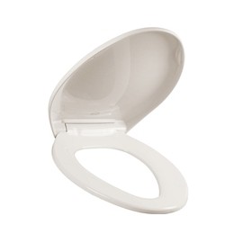 ASIENTO PARA BAÑO PLÁSTICO ALARGADO HUESO FRENTE CERRADO BEMIS
