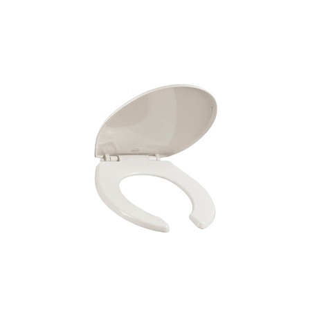 ASIENTO PARA BAÑO PLÁSTICO REDONDO HUESO FRENTE ABIERTO BEMIS