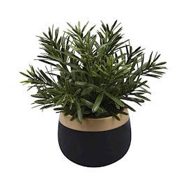 PLANTA ARTIFICIAL NEGRO DE 23.1 CM