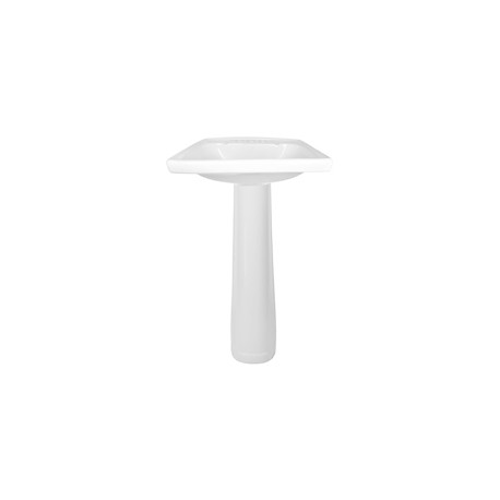 LAVABO CON PEDESTAL URBAN CIVIC 4" BLANCO
