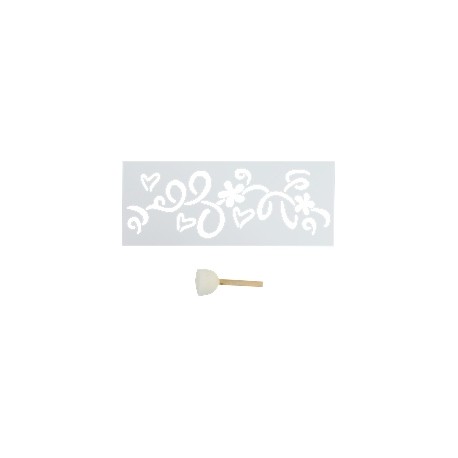 PLANTILLA DECORATIVA PARA PARED CARTAS DE AMOR DE 29 X 12 CM