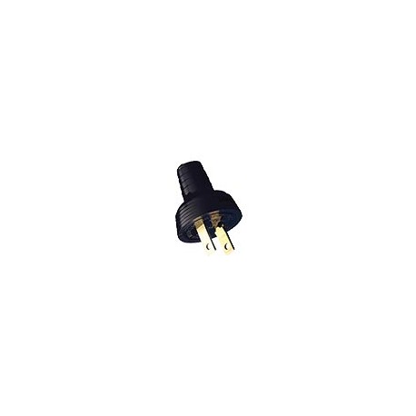 CLAVIJA VINIL DE 125 VOLTS NEGRO LEVITON