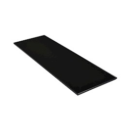 REPISA CRISTAL CUADRO 60 X 20 X 0.8 CM NEGRO