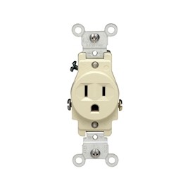 RECEPTÁCULO 15 A 125 VOLTS MARFIL LEVITON