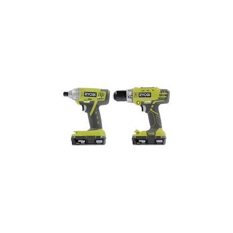 COMBO TALADRO DE PERCUSIÓN, DESTORNILLADOR DE IMPACTO 18 VOLTS RYOBI