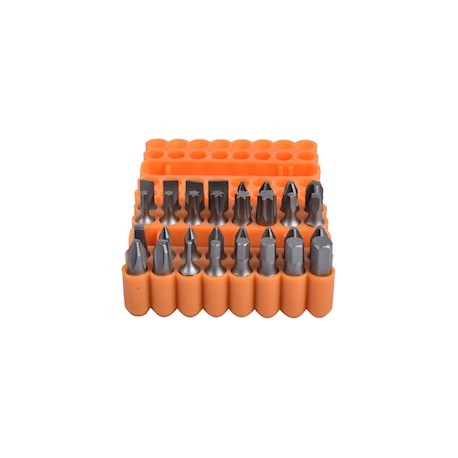 JUEGO DE PUNTAS PARA DESTORNILLADOR ACERO TRUPER 33 PIEZAS