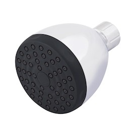 CABEZAL DE REGADERA REDONDO 1 FUNCIÓN DE LLUVIA 6.8 CM ACERO