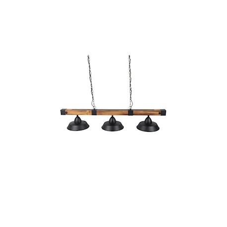 LUMINARIO COLGANTE VINTAGE MATE CON 3 LUCES
