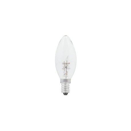 FOCO VELA INCANDESCENTE 25 WATTS LUZ CÁLIDA 2 PIEZAS