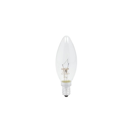 FOCO VELA 40 WATTS LUZ CÁLIDA 4 PIEZAS