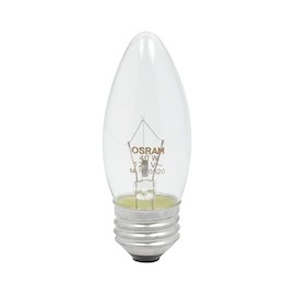 FOCO VELA 40 WATTS LUZ CÁLIDA 2 PIEZAS