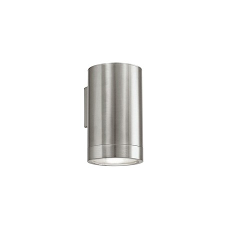 LUMINARIO EXTERIOR PARA PARED LED DE 22.2 X 10.9 CM PLATA