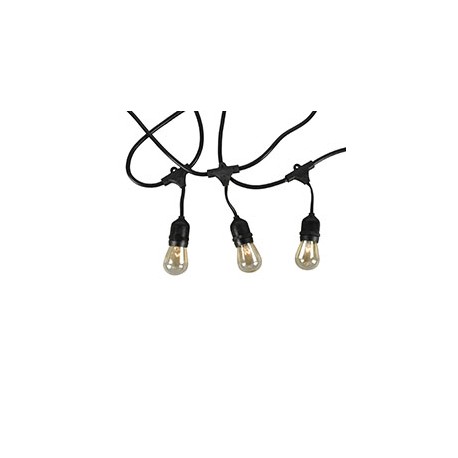SERIE DE 10 LUCES LUZ AMARILLA TIPO BOMBILLA