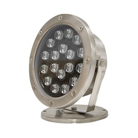 REFLECTOR EXTERIOR LED ACERO INOXIDABLE 18 LUCES CÁLIDAS