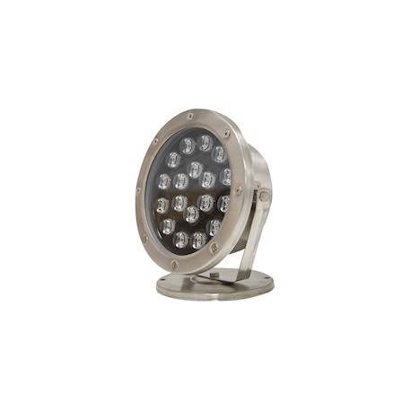 REFLECTOR EXTERIOR LED ACERO INOXIDABLE 18 LUCES CÁLIDAS