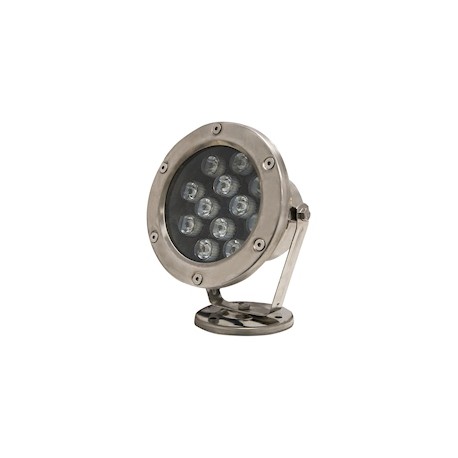 REFLECTOR EXTERIOR LED ACERO INOXIDABLE 12 LUCES CÁLIDAS