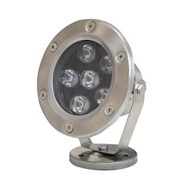 REFLECTOR EXTERIOR LED ACERO INOXIDABLE 6 LUCES CÁLIDAS