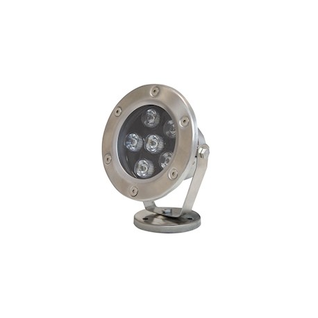 REFLECTOR EXTERIOR LED ACERO INOXIDABLE 6 LUCES CÁLIDAS