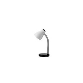 LÁMPARA DE ESCRITORIO ZAGELI BLANCA CON NEGRO 1 LUZ