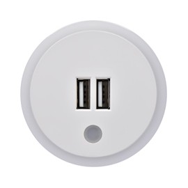LUZ DE NOCHE SENSOR 2 TOMAS USB
