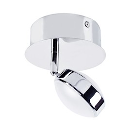 LUMINARIO LED DE RIEL SALTO 16.9 X 13 X 16.9 CM PLATA EGLO