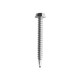TORNILLOS AUTOPERFORANTES DE 1 1/2 PULGADAS PLATA 50 PIEZAS