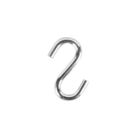 GANCHO TIPO "S" DE 1/4 DE PULGADA PLATA