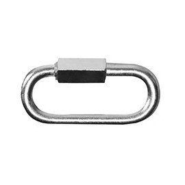 ESLABÓN DE UNIÓN CON ROSCA DE METAL PLATA 5/16 DE PULGADA