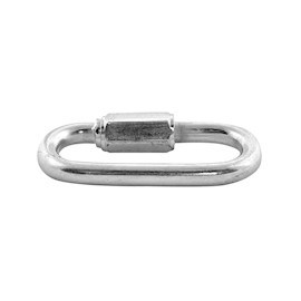 ESLABÓN DE UNIÓN CON ROSCA DE METAL PLATA