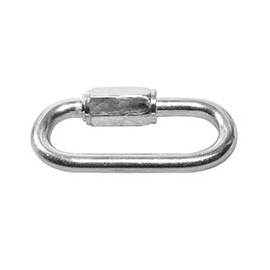 ESLABÓN DE UNIÓN CON ROSCA DE METAL PLATA 3/16 DE PULGADA