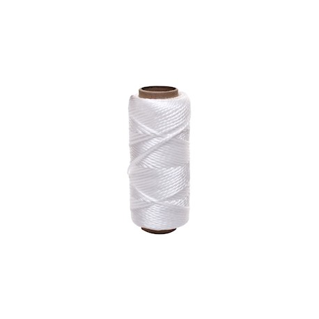 PIOLA BLANCA TORCIDA DE NAILON ROLLO DE 6,850 CM
