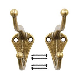 PERCHERO DE 7.5 X 5.5 X 2.6 CM BRONCE 2 PIEZAS
