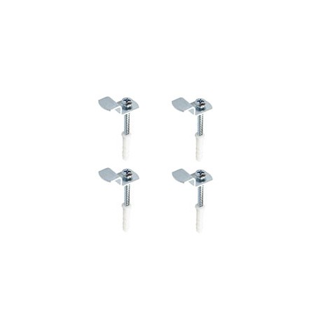 GANCHO PARA ESPEJOS DE 1.2 X 2.6 CM PLATA 4 PIEZAS