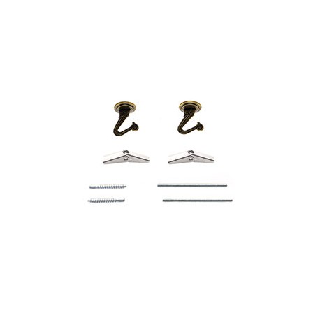 GANCHOS PARA COLGAR DE 2.5 X 2.8 CM BRONCE 2 PIEZAS