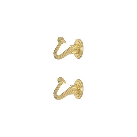 GANCHO SWAG DE 2.7 X 2.5 X 3.9 CM DORADO 2 JUEGOS